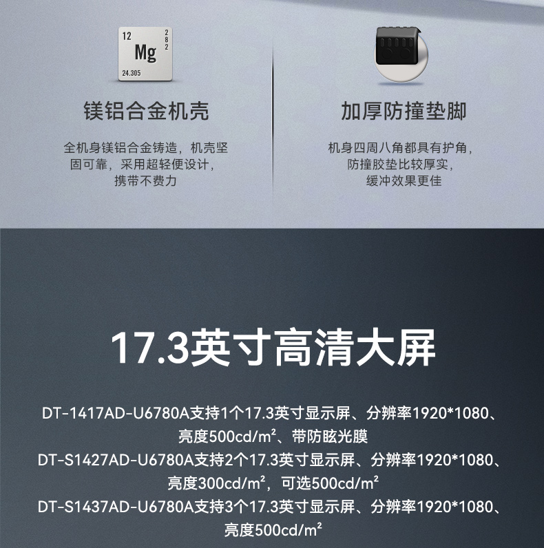 Dongtintech国产化17.3英寸下翻式加固便携机,wt-1417AD-U6780A.jpg