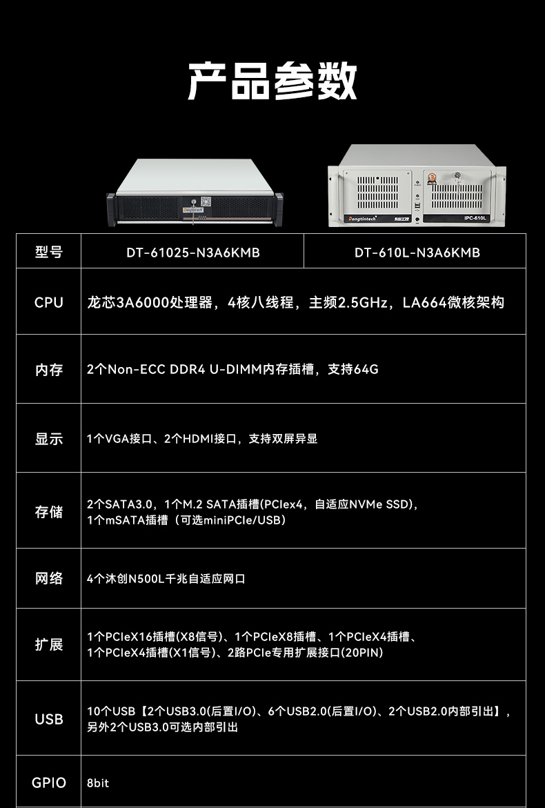 万泰平台国产龙芯工控机,3A6000四核八线程工业主机,wt-61025-N3A6KMB.jpg